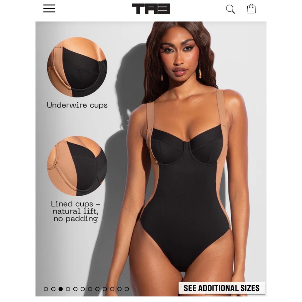 NWT TA3 Plungey Sculpting One Piece Swimsuit Pink XL Short - Picture 5 of 6